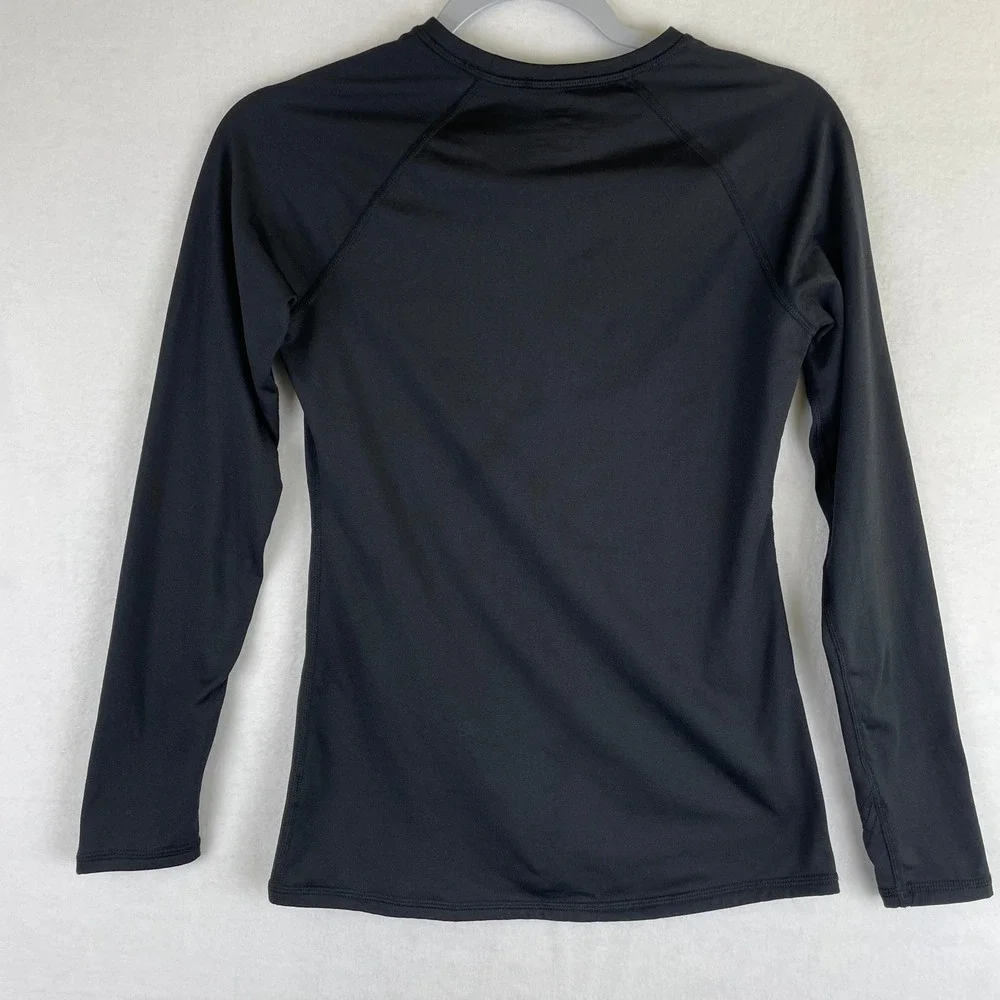 ClimateRight by Cuddl Duds‎ Kids Black Plush Warmth Base Layer Top XS Thermal